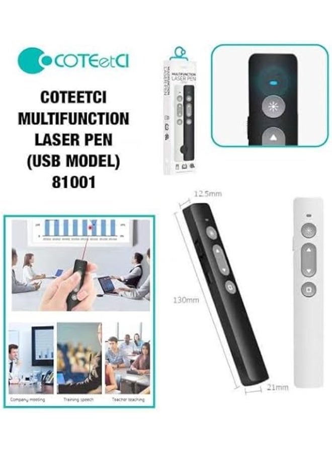 Fekra Coteetci 81001 spotlight Presentation Remote Pen - Advanced Digital Highlighting, Universal Presenter Clicker, 100m Range (AAA Battery Model) - Image 3